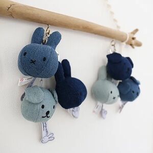 Miffy and Snuffy Denim Charms